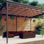 vidaXL Set muebles de jardín 9 piezas y cojines ratán sintético marrón vidaXL Set muebles de jardín 9 piezas y cojines ratán sintético marrón