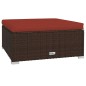 vidaXL Set muebles de jardín 13 pzas y cojines ratán sintético marrón vidaXL Set muebles de jardín 13 pzas y cojines ratán sintético marrón