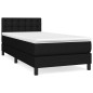 vidaXL Cama box spring con colchón tela negro 80x200 cm vidaXL Cama box spring con colchón tela negro 80x200 cm