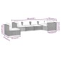 vidaXL Set muebles de jardín 6 piezas y cojines ratán sintético marrón vidaXL Set muebles de jardín 6 piezas y cojines ratán sintético marrón