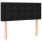 vidaXL Cama box spring con colchón tela negro 80x200 cm vidaXL Cama box spring con colchón tela negro 80x200 cm