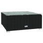 vidaXL Set muebles de jardín 11 pzas y cojines ratán sintético negro vidaXL Set muebles de jardín 11 pzas y cojines ratán sintético negro