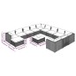 vidaXL Set muebles de jardín 13 pzas y cojines ratán sintético marrón vidaXL Set muebles de jardín 13 pzas y cojines ratán sintético marrón