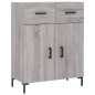 vidaXL Aparador alto madera contrachapada gris sonoma 69,5x34x180 cm vidaXL Aparador alto madera contrachapada gris sonoma 69,5x34x180 cm