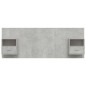 vidaXL Cabecero de cama con mesitas madera contrachapada gris hormigón vidaXL Cabecero de cama con mesitas madera contrachapada gris hormigón