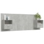 vidaXL Cabecero de cama con mesitas madera contrachapada gris hormigón vidaXL Cabecero de cama con mesitas madera contrachapada gris hormigón