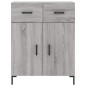 vidaXL Aparador alto madera contrachapada gris sonoma 69,5x34x180 cm vidaXL Aparador alto madera contrachapada gris sonoma 69,5x34x180 cm
