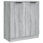 vidaXL Aparador de 3 piezas madera contrachapada gris Sonoma vidaXL Aparador de 3 piezas madera contrachapada gris Sonoma