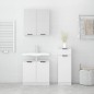 vidaXL Set de muebles de baño 3 piezas madera contrachapada blanco vidaXL Set de muebles de baño 3 piezas madera contrachapada blanco