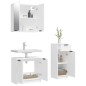 vidaXL Set de muebles de baño 3 piezas madera contrachapada blanco vidaXL Set de muebles de baño 3 piezas madera contrachapada blanco