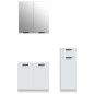 vidaXL Set de muebles de baño 3 piezas madera contrachapada blanco vidaXL Set de muebles de baño 3 piezas madera contrachapada blanco