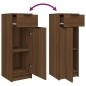 vidaXL Set de muebles de baño 3 pzas madera contrachapada roble marrón vidaXL Set de muebles de baño 3 pzas madera contrachapada roble marrón