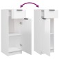 vidaXL Set muebles de baño 5 piezas madera contrachapada blanco brillo
