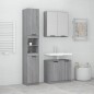 vidaXL Set de muebles de baño 3 pzas madera contrachapada gris sonoma vidaXL Set de muebles de baño 3 pzas madera contrachapada gris sonoma