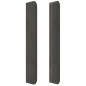 vidaXL Cabecero con orejas de terciopelo gris oscuro 93x16x118/128 cm