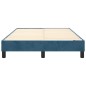 vidaXL Estructura de cama box spring terciopelo azul oscuro 120x200 cm