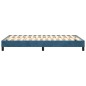 vidaXL Estructura de cama box spring terciopelo azul oscuro 120x200 cm
