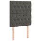 vidaXL Cama box spring colchón y LED terciopelo gris oscuro 90x200 cm vidaXL Cama box spring colchón y LED terciopelo gris oscuro 90x200 cm