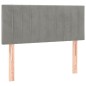 vidaXL Cama box spring con colchón terciopelo gris claro 120x200 cm vidaXL Cama box spring con colchón terciopelo gris claro 120x200 cm