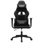 vidaXL Silla gaming cuero sintético negro vidaXL Silla gaming cuero sintético negro