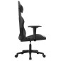 vidaXL Silla gaming cuero sintético negro vidaXL Silla gaming cuero sintético negro