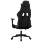vidaXL Silla gaming cuero sintético negro vidaXL Silla gaming cuero sintético negro