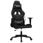 vidaXL Silla gaming cuero sintético negro vidaXL Silla gaming cuero sintético negro