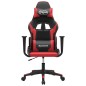vidaXL Silla gaming cuero sintético negro y rojo vidaXL Silla gaming cuero sintético negro y rojo