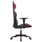 vidaXL Silla gaming cuero sintético negro y rojo vidaXL Silla gaming cuero sintético negro y rojo