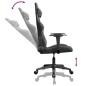 vidaXL Silla gaming cuero sintético negro y gris vidaXL Silla gaming cuero sintético negro y gris