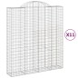 vidaXL Cestas de gaviones 11 uds forma de arco hierro 200x50x220/240cm vidaXL Cestas de gaviones 11 uds forma de arco hierro 200x50x220/240cm