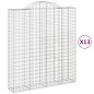 vidaXL Cestas de gaviones 13 uds forma de arco hierro 200x50x220/240cm vidaXL Cestas de gaviones 13 uds forma de arco hierro 200x50x220/240cm