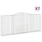 vidaXL Cestas gaviones 7 uds forma de arco hierro 400x30x160/180 cm vidaXL Cestas gaviones 7 uds forma de arco hierro 400x30x160/180 cm