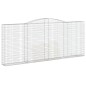 vidaXL Cestas gaviones 7 uds forma de arco hierro 400x30x160/180 cm vidaXL Cestas gaviones 7 uds forma de arco hierro 400x30x160/180 cm