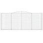vidaXL Cestas gaviones 7 uds forma de arco hierro 400x30x160/180 cm vidaXL Cestas gaviones 7 uds forma de arco hierro 400x30x160/180 cm