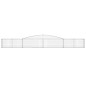 vidaXL Cestas de gaviones 15 uds forma de arco hierro 400x30x40/60 cm vidaXL Cestas de gaviones 15 uds forma de arco hierro 400x30x40/60 cm