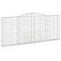 vidaXL Cestas gaviones 3 uds forma de arco hierro 400x30x160/180 cm vidaXL Cestas gaviones 3 uds forma de arco hierro 400x30x160/180 cm