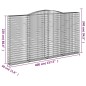 vidaXL Cestas de gaviones 8 uds forma de arco hierro 400x30x220/240 cm vidaXL Cestas de gaviones 8 uds forma de arco hierro 400x30x220/240 cm