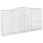 vidaXL Cestas de gaviones 5 uds forma de arco hierro 400x50x200/220 cm vidaXL Cestas de gaviones 5 uds forma de arco hierro 400x50x200/220 cm