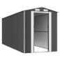 vidaXL Cobertizo de jardín acero galvanizado antracita 192x523x223 cm vidaXL Cobertizo de jardín acero galvanizado antracita 192x523x223 cm