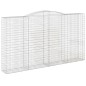vidaXL Cestas de gaviones 7 uds forma de arco hierro 400x50x220/240 cm vidaXL Cestas de gaviones 7 uds forma de arco hierro 400x50x220/240 cm