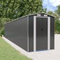vidaXL Cobertizo de jardín acero galvanizado antracita 192x938x223 cm vidaXL Cobertizo de jardín acero galvanizado antracita 192x938x223 cm