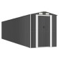 vidaXL Cobertizo de jardín acero galvanizado antracita 192x938x223 cm vidaXL Cobertizo de jardín acero galvanizado antracita 192x938x223 cm