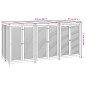 vidaXL Caja de almacenaje de jardín madera maciza acacia 210x87x104 cm vidaXL Caja de almacenaje de jardín madera maciza acacia 210x87x104 cm