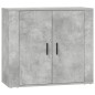 vidaXL Aparadores 3 piezas madera contrachapada gris hormigón