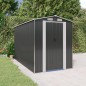 vidaXL Cobertizo de jardín acero galvanizado antracita 192x357x223 cm vidaXL Cobertizo de jardín acero galvanizado antracita 192x357x223 cm