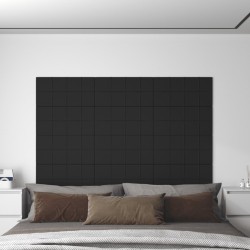 vidaXL Paneles de pared 12 uds tela negro 60x30 cm 2,16 m²