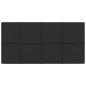 vidaXL Paneles de pared 12 uds tela negro 60x30 cm 2,16 m² vidaXL Paneles de pared 12 uds tela negro 60x30 cm 2,16 m²