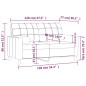 vidaXL Sofá de 2 plazas con cojines tela negro 120 cm vidaXL Sofá de 2 plazas con cojines tela negro 120 cm