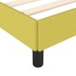 vidaXL Estructura de cama de tela verde 90x200 cm